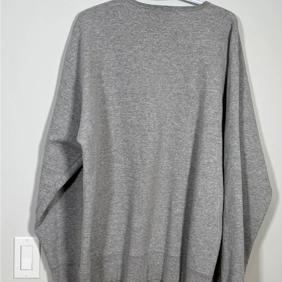 🇺🇸 Polo Jeans Co. Ralph Lauren Spellout Sweatshirt Grey Size Large - Picture 2 of 6